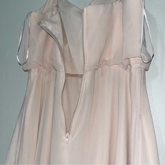 Birdy Grey size medium bridesmaid taupe light pink dress - Picture 7 of 11